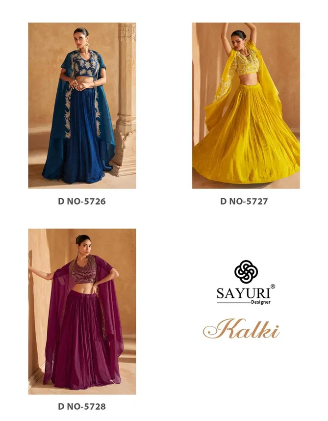 Kalki By Sayuri Chinon Silk Indo Western Wholesale Shop In Surat